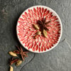 Porcelain bowl, dipping, olive bowl, red glaze The Porcelain Menagerie