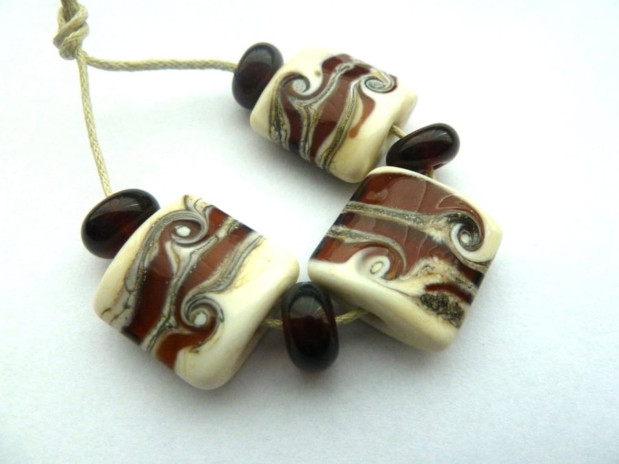 amber wrapped beads