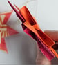 Two Origami Christmas Stars: Hanging Decorations (Pink and Orange) - Image 7