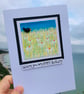 Blackbird in a Daisy field, Wishing you a very Happy Birthday Card - Image 3