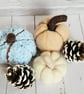 Pumpkin (Set of 3) - 'Cool' Colours, Needle Felted, Autumn Table Décor - Image 7