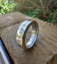 1951 Two Shillings coin ring 