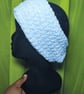 Light Blue Glitter Headband Ear Warmer - Image 3