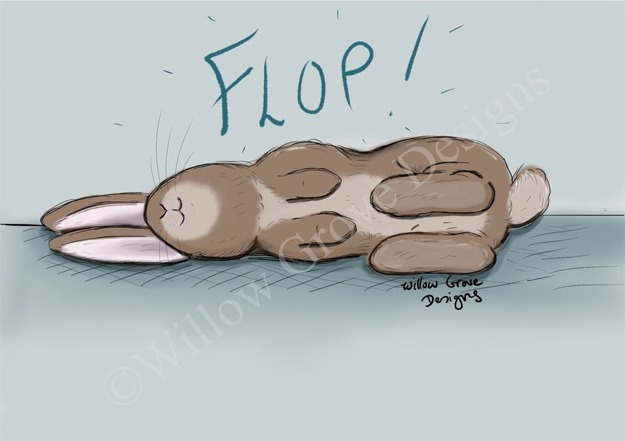 Flop! Art print 