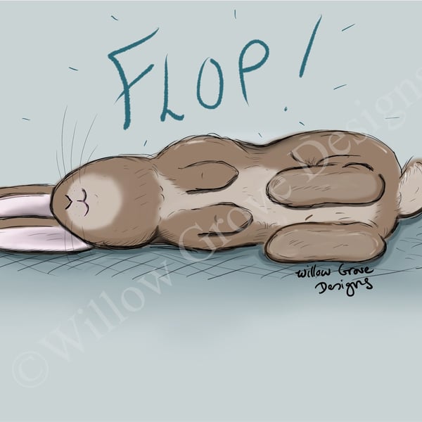 Flop! Art print 