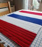 Cozy  Baby  Blanket orThrow - Red, White, and Blue  - Image 8