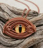 Wire Work Copper Dragon Eye Necklace - Image 1