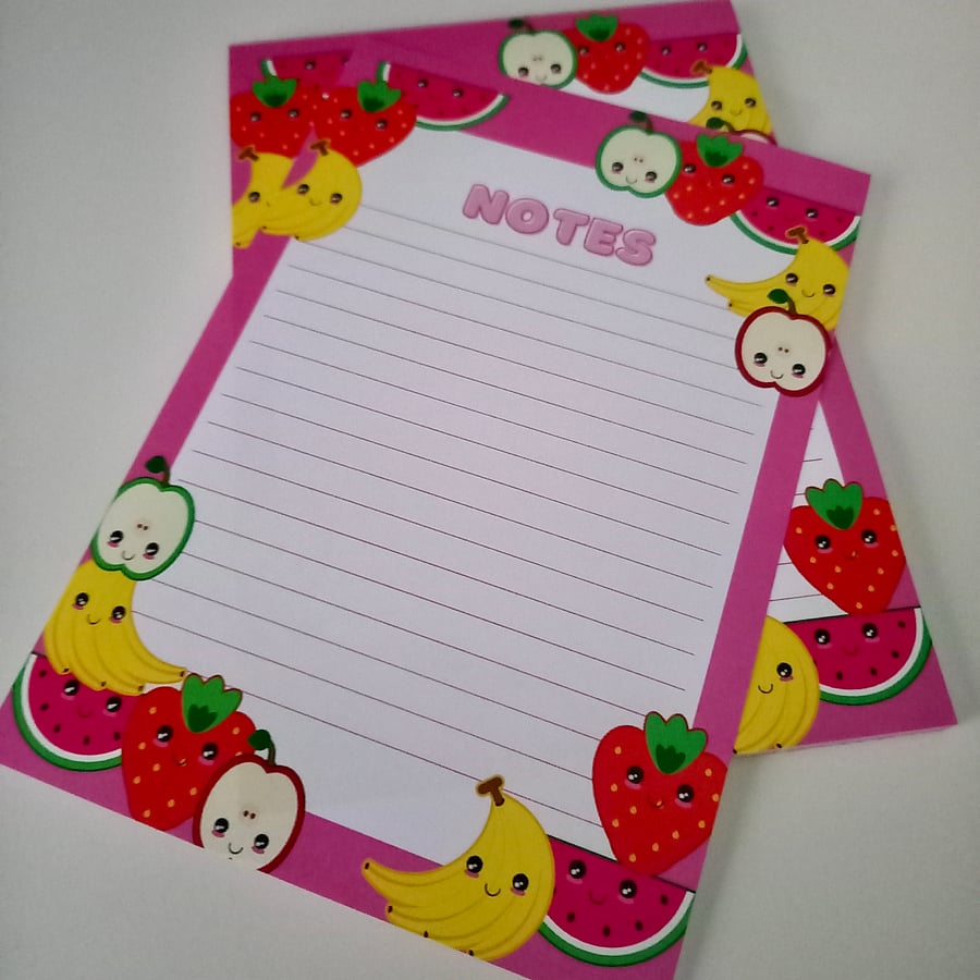 Kawaii A5 Notepad, Extra Smooth, 50 Pages