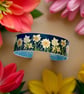 Daffodil spring flowers cuff bracelet, floral design. Personalised gifts. (791)
