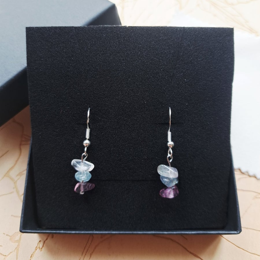 Multi colour crystal earrings