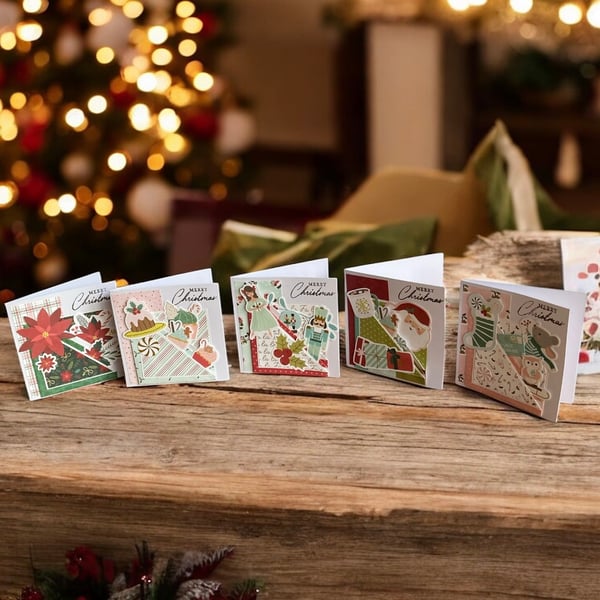 Set of Five Christmas Cards