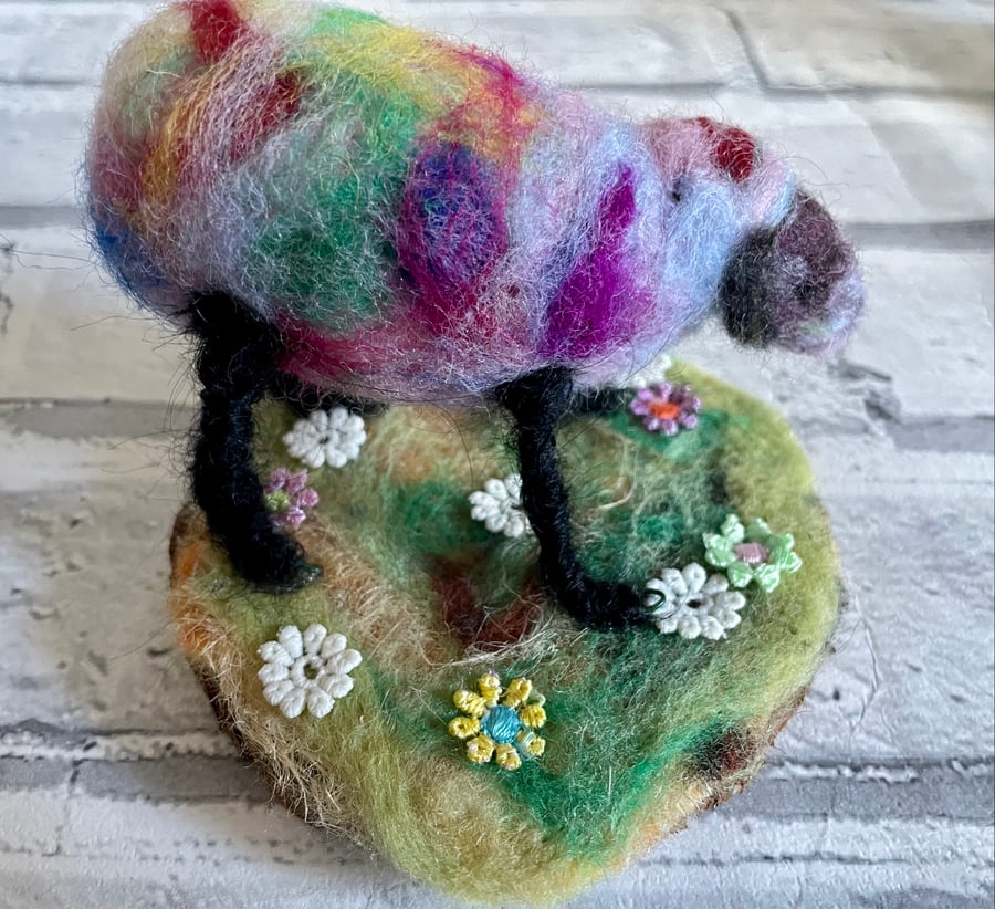 Felted Rainbow Sheep - Be Ewe, Be Fabulous