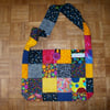 Wide Strap Patchwork Shoulder Bag