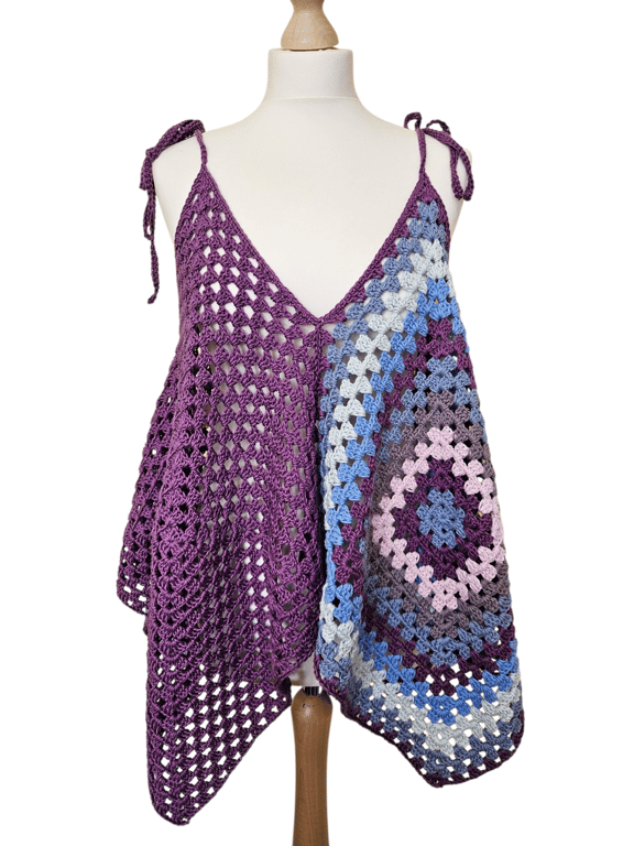 Summer cotton beach cover up top