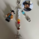 Arthur Morgan inspired handmade Lego minifigure keychain