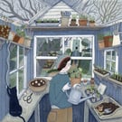 In The Potting Shed Greeting Card