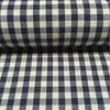 2 Navy Blue Gingham  Curtains. 145 x 90cm  Cotton