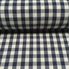 2 Navy Blue Gingham  Curtains. 145 x 90cm  Cotton