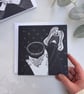 Coffee Cup Greetings Card, Mindfulness Note Card - Image 2