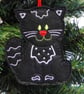 Cat decoration, black cat decoration, hanging decoration. - Image 1
