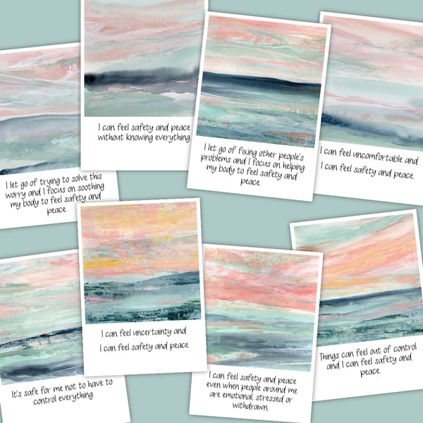 NEW Feel Peace & Safety Card Set 