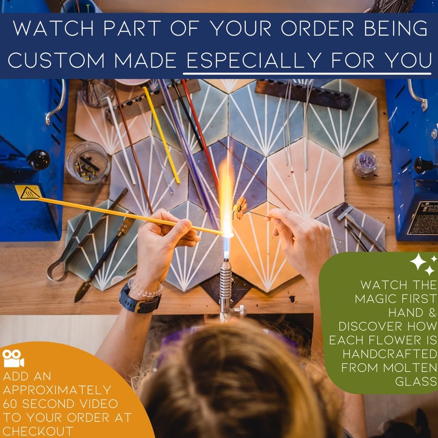 Add on: Behind the scenes video of your product being handmade