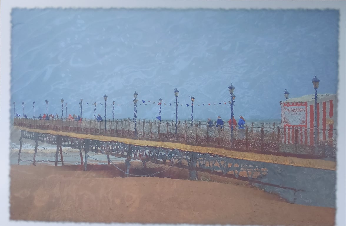 Skegness Beach and Pier Artwork Print - Lincolnshire Coastal Wall Art