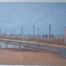 Skegness Beach and Pier Artwork Print - Lincolnshire Coastal Wall Art