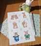 Bunny A5 Sticker Sheet: Easter Stickers for Journals and Spring Craft - Image 7
