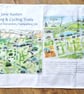 Jane Austen Walking and Cycling Trails 100% Cotton Tea Towel  - Image 1