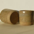 Natural clay espresso cup