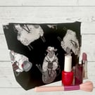 Makeup bag, crochet bag knitting sheep