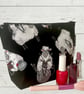 Makeup bag, crochet bag knitting sheep