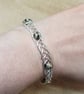 Dalmatian jasper cuff bracelet - Image 2