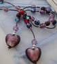 Sale-Ruby & Amethyst Lariat necklace - Image 4