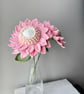 2 Handmade Pink Sunflowers Gift for Teacher Home Decor - Image 2