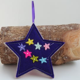 Felt Hanging. Stars - Felt Hanging Decoration