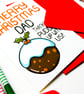 Funny Cute Christmas Card For Dad, Xmas Pudding Card From Kids - Image 9