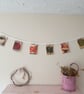 Vegetable Print Fabric Bunting Garland