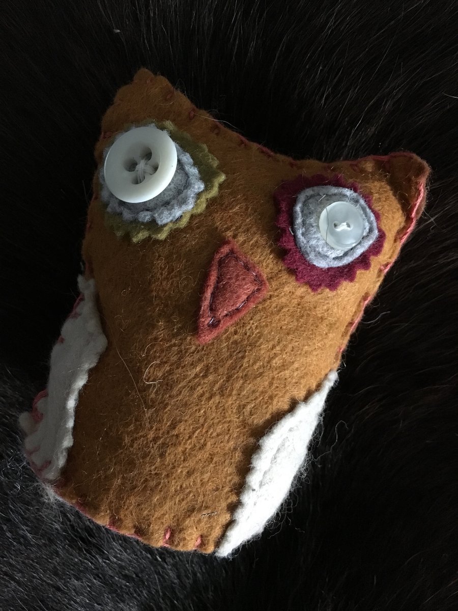 Handmade felt owl 