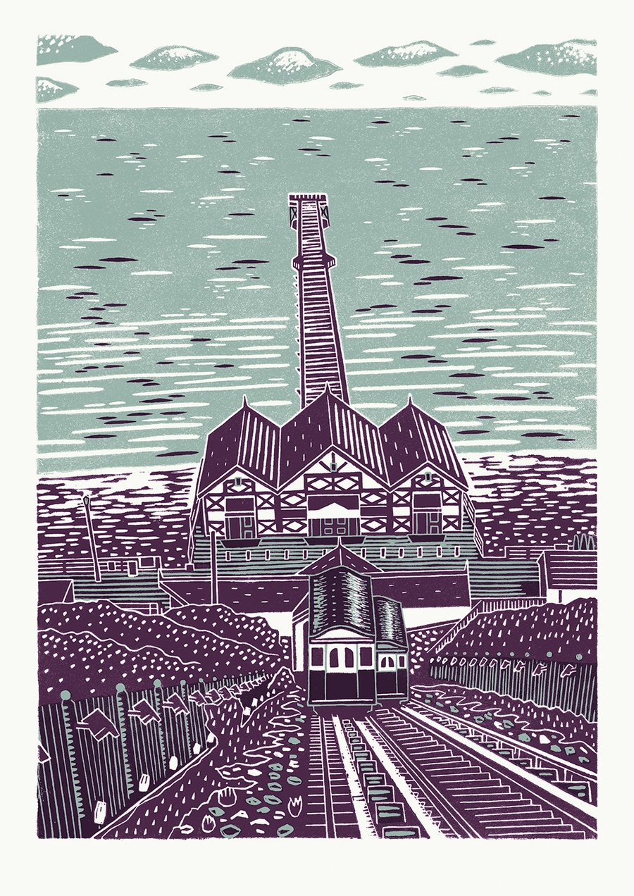 Saltburn by the Sea A3 poster-print