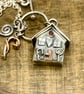 Handmade Silver Gingerbread House Pendant - Image 10