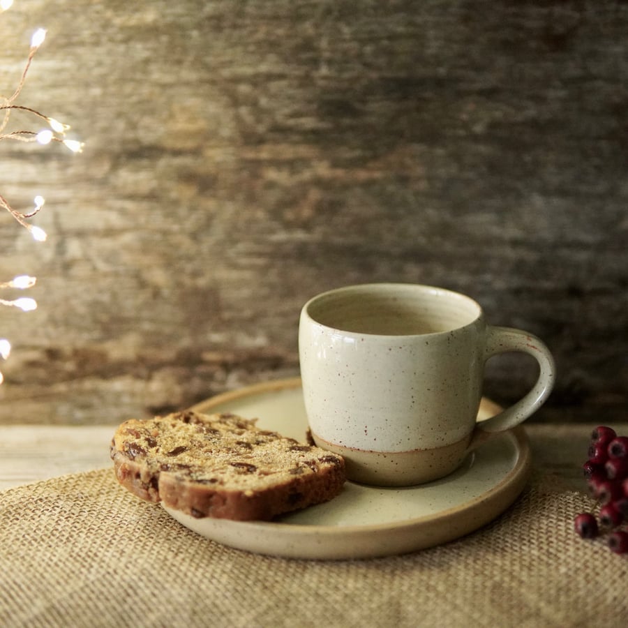 Espresso Cup and Saucer Plate