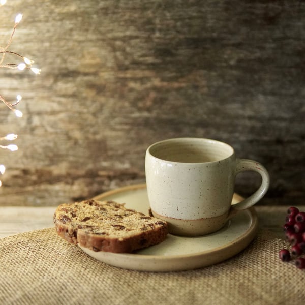 Espresso Cup and Saucer Plate