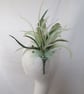 Shades of Olive Apple Sage Green & Pearl Regency Feather Sprig Headpiece Pin - Image 2