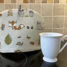 Fox & Owl Fabric Tea Cosy, Handmade in the UK