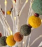 Needle - Felted Ball Garland in Autumn Colours - Image 5
