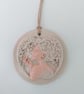 Warm Clay Apple Lady Hanging Ornament Decoration