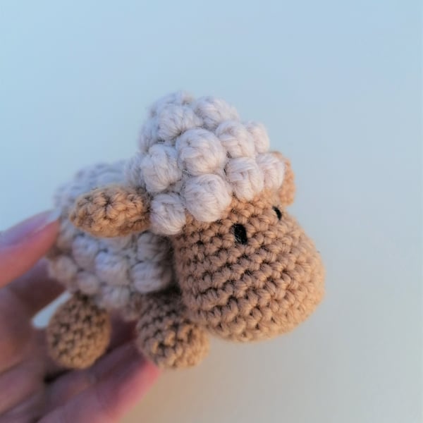 Lamb, 100% Wool Crochet Toy
