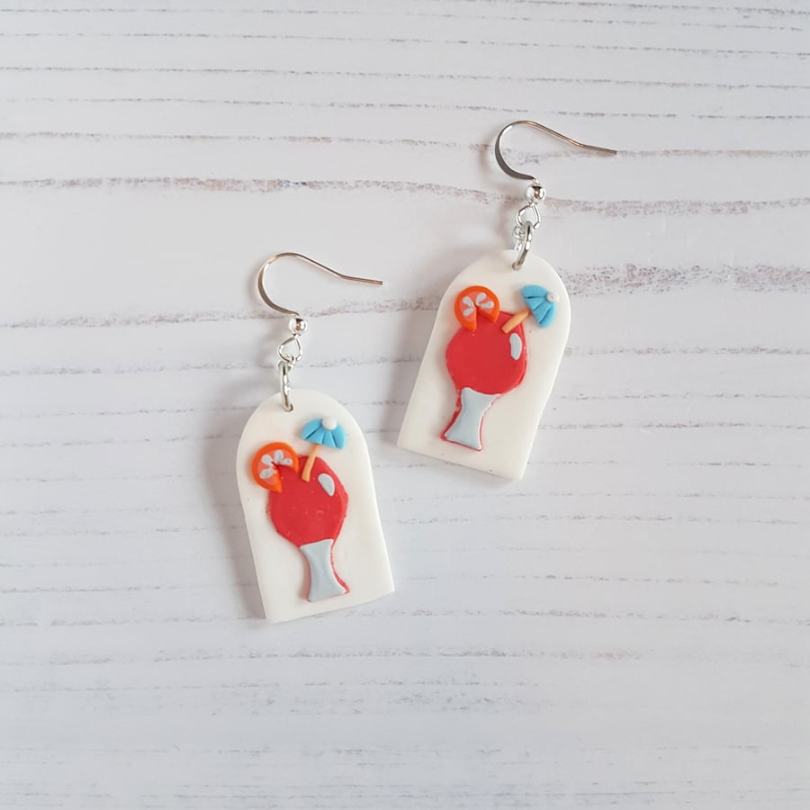 Cocktail arch drop earrings 